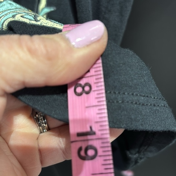 Graphic Black Tee with Colorful Print - Picture 9 of 9